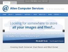 Tablet Screenshot of allencomputerservices.co.uk